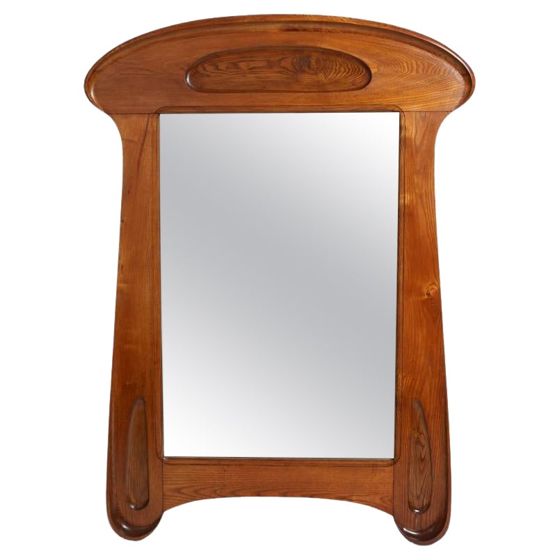Wooden mirror, 1920. For Sale