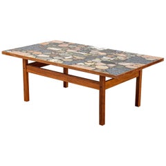 Erling Viksjø Terazzo Marble "Conglo" Mid Century Sofa Coffee Table, 1960s