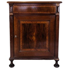Console Made In Mahogany With Inlaid Wood From 1880s