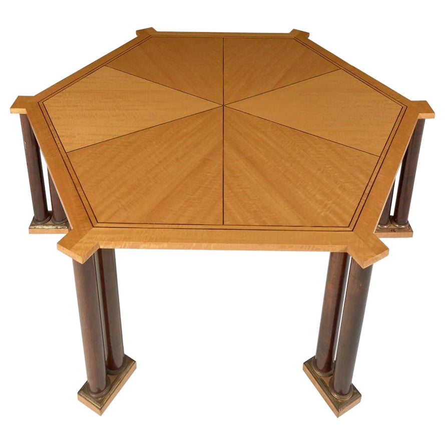 Vladimir Kagan, Mid-Century Modern Dining Table, Maple, Lacquer, USA, 1980s For Sale
