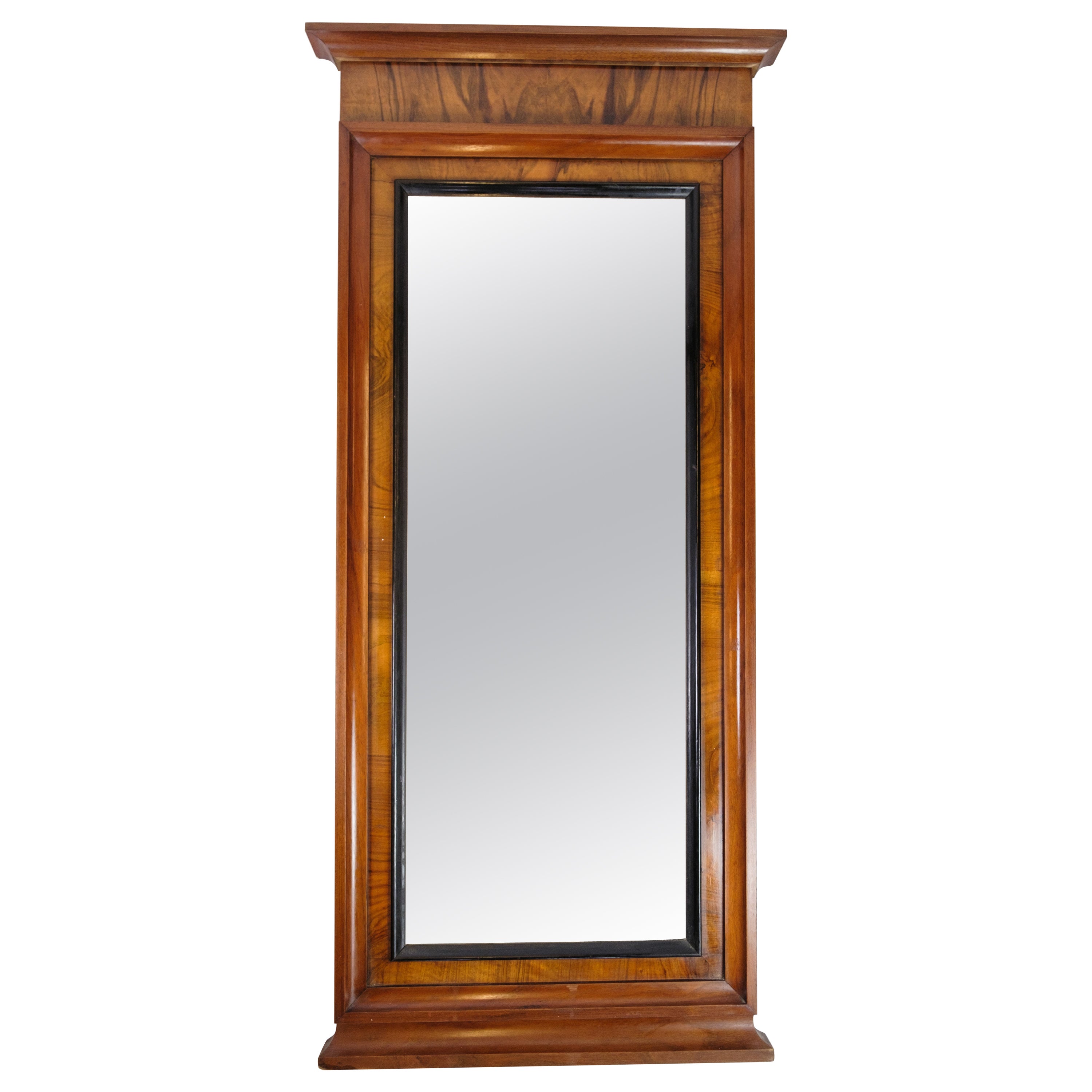 Antique Mirror in Mahogany from the Late Empire perid from about 1840s For Sale