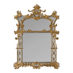 French Neoclassical Mirror Grandioso Gold Leaf Handcarved in Portugal 