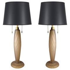 Ein Paar Ondoso-Lampen aus italienischem Murano-Glas von Donghia