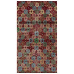 Vintage Zeki Müren Art Deco Rug with Geometric Patterns, from Rug & Kilim