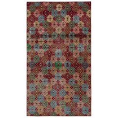 Used Zeki Müren Art Deco Rug with Geometric Patterns, from Rug & Kilim