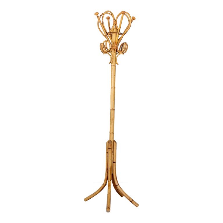Mid century brass bamboo coat rack – Fig House Vintage