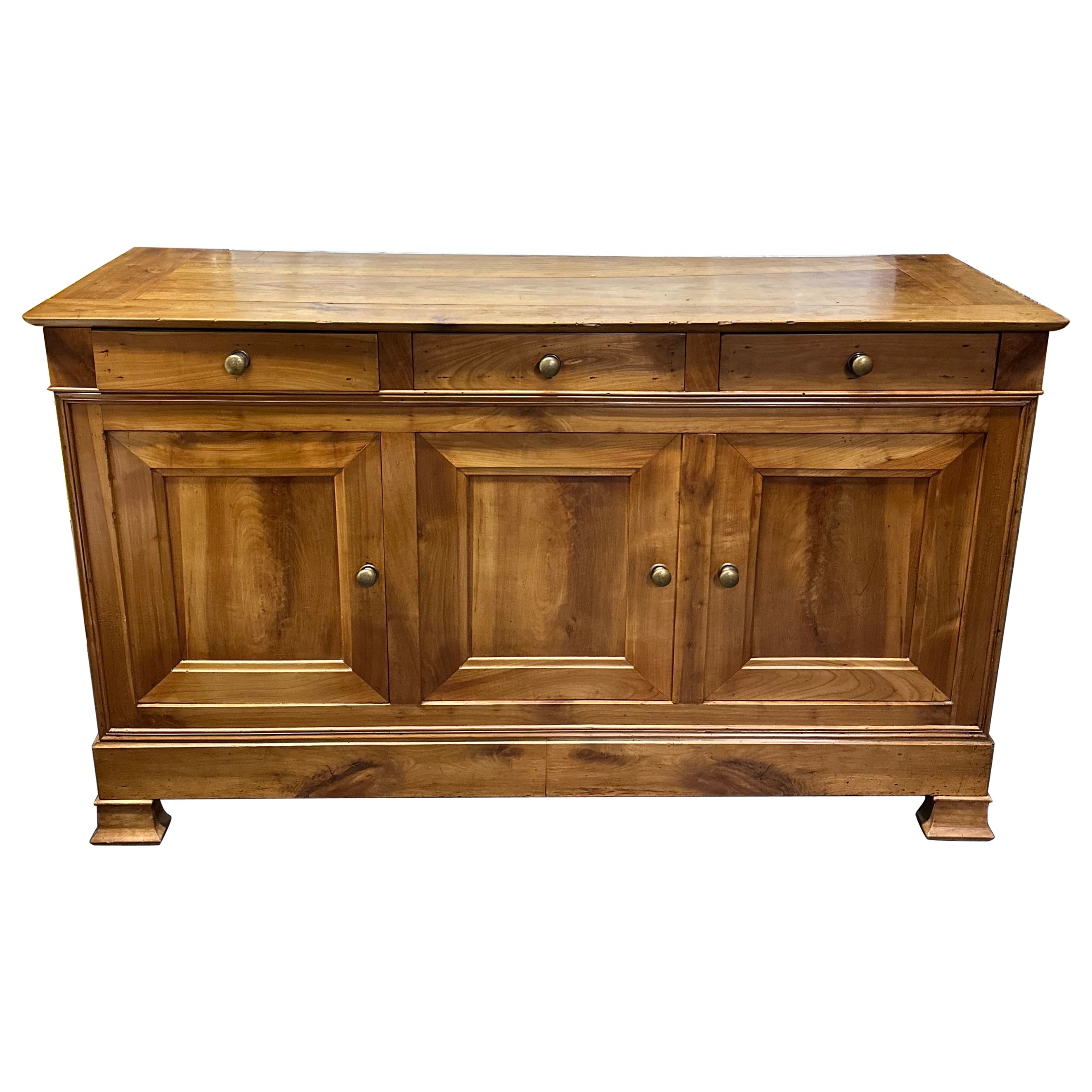19th Century French Louis Philipe Style Walnut Enfilade