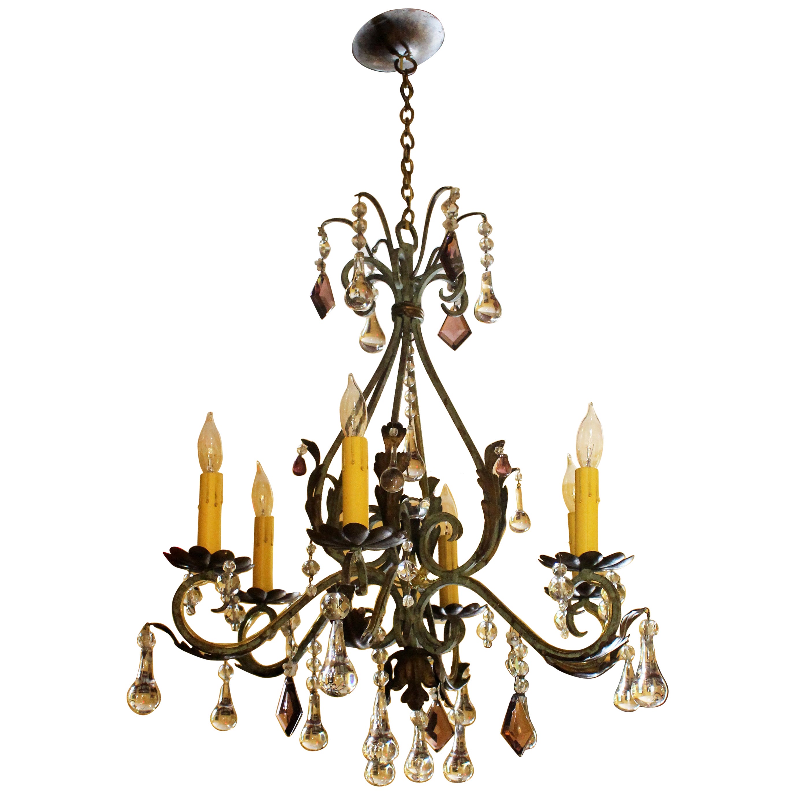 Late 19th Century Louis XV Style Chandelier For Sale