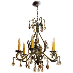 Antique Late 19th Century Louis XV Style Chandelier