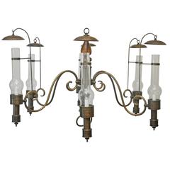 Large-Scale Used Commercial Campaign Style Chandelier