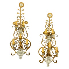 rare and breathtaking huge maison bagues wall sconces