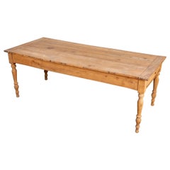 Used Farm Table - Solid Cherry Wood - Made In Normandy - Period : XVIIIth Century