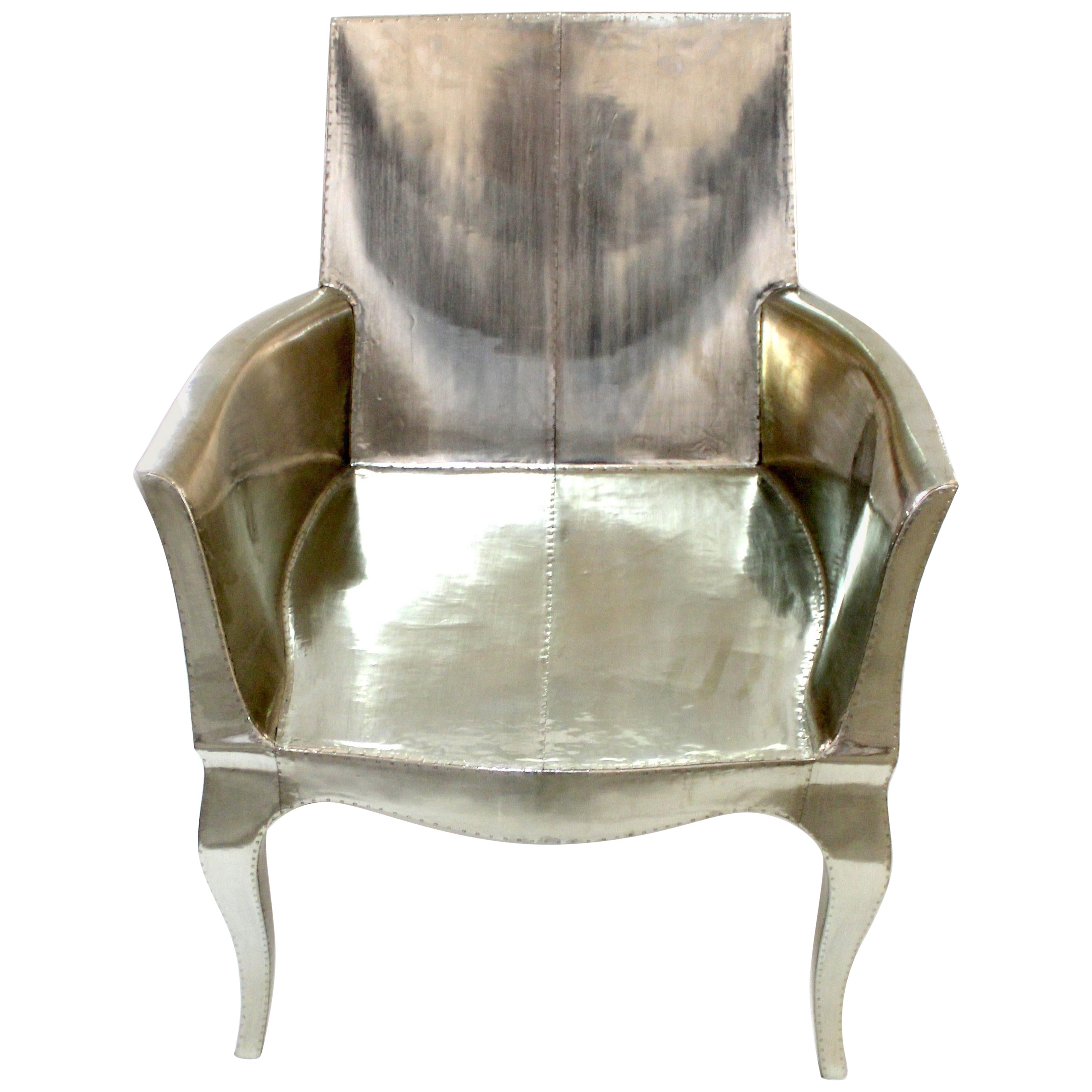 Esszimmerstühle im Art déco-Stil in glattem Weiß von Paul Mathieu für S. Odegard