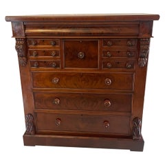 Superb Quality Antique Victorian Figured Mahogany Chest of Drawers 
