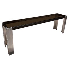 1970s Modernist Console Table Style of Milo Baughman