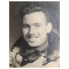 Original Vintage Photograph of an Aviator Pilot. C.1940