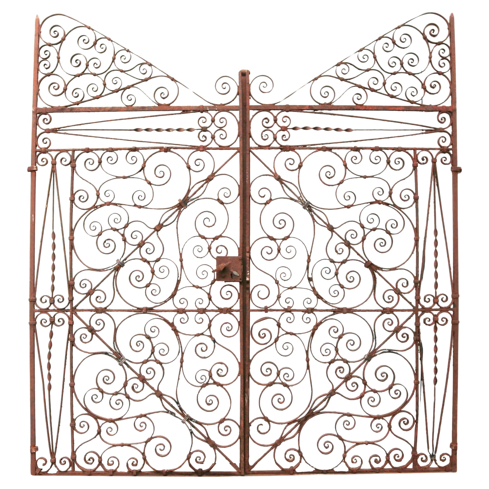 Victorian Wrought Iron French Pedestrian Gates