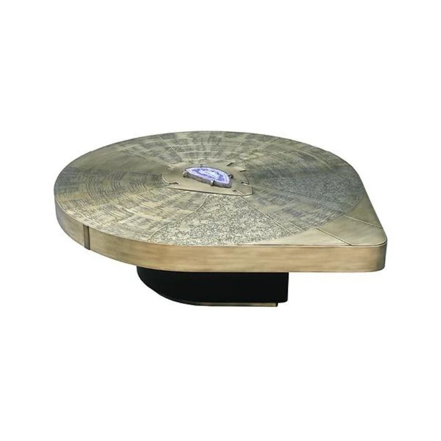 Enterprice Brass Coffee Table by Brutalist Be For Sale