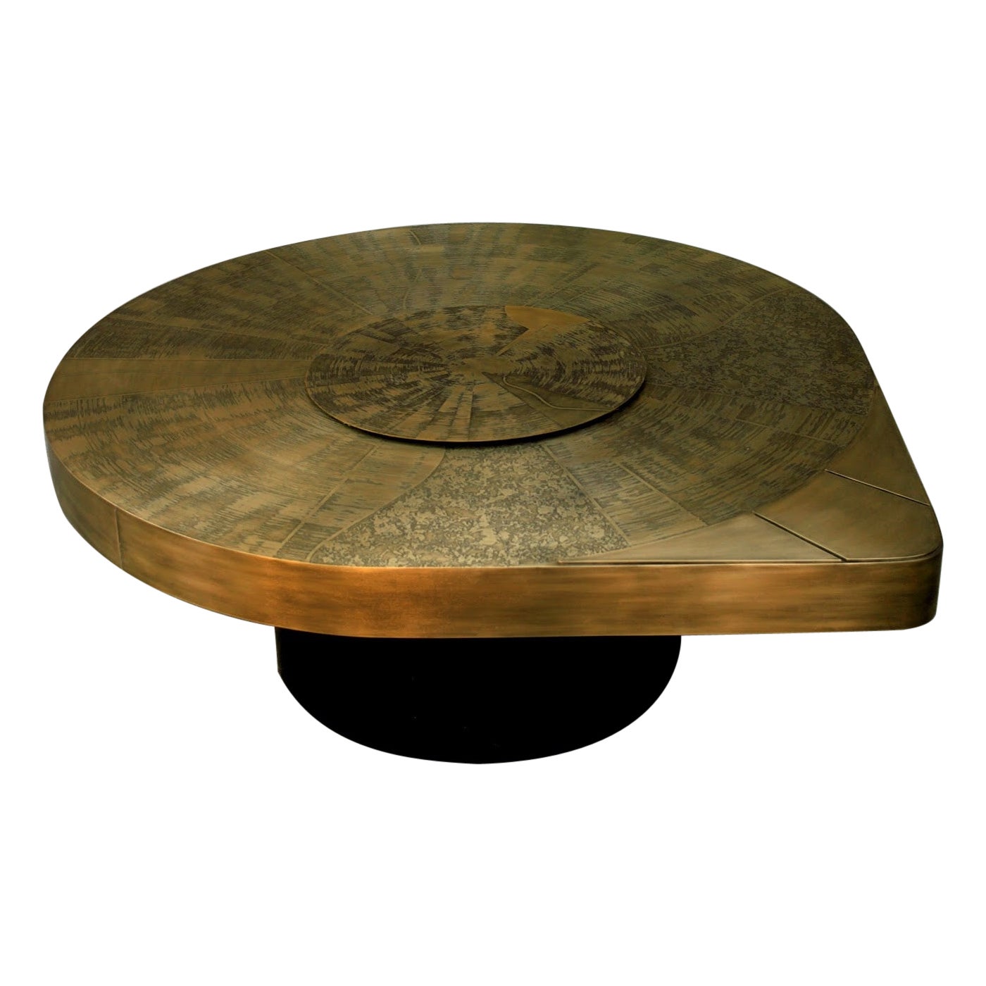 Star Trek Brass Coffee Table by Brutalist Be For Sale