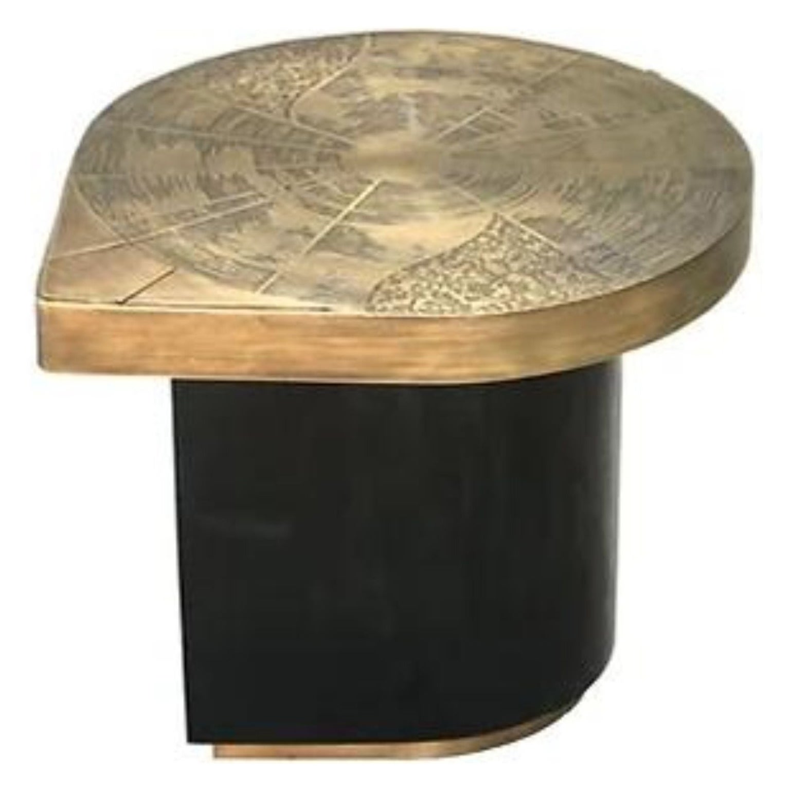 Teardrops Brass Coffee Table by Brutalist Be For Sale