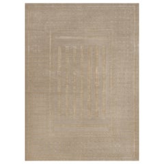 Hand-Knotted Wool Modern Tibetan-Style Wool Rug