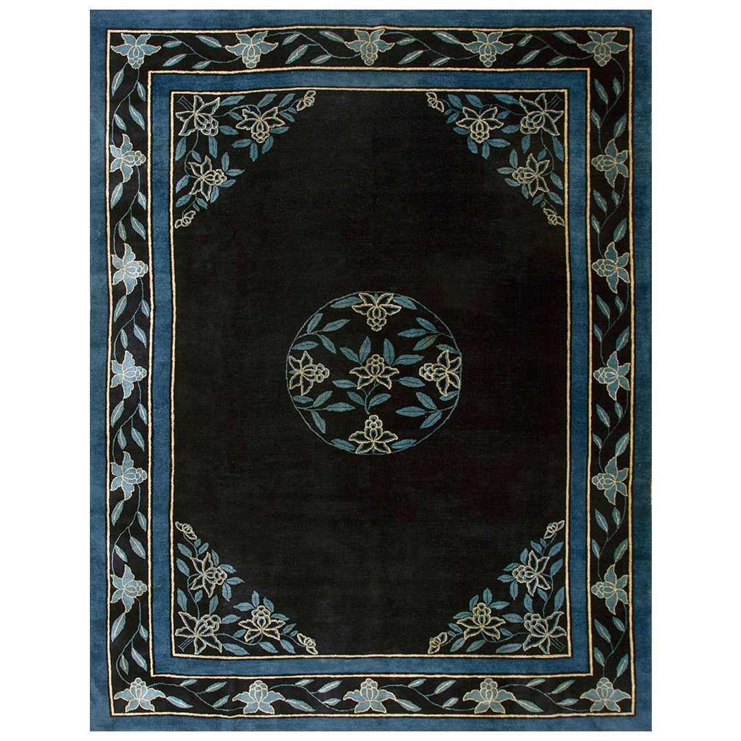 Chinesischer Peking-Teppich des frühen 20. Jahrhunderts 9'x11' 8"
