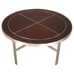Vintage Metal and Wood Coffee Table