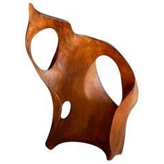 Modernist Freeform Organic Sculpture in Wood, 1970s 