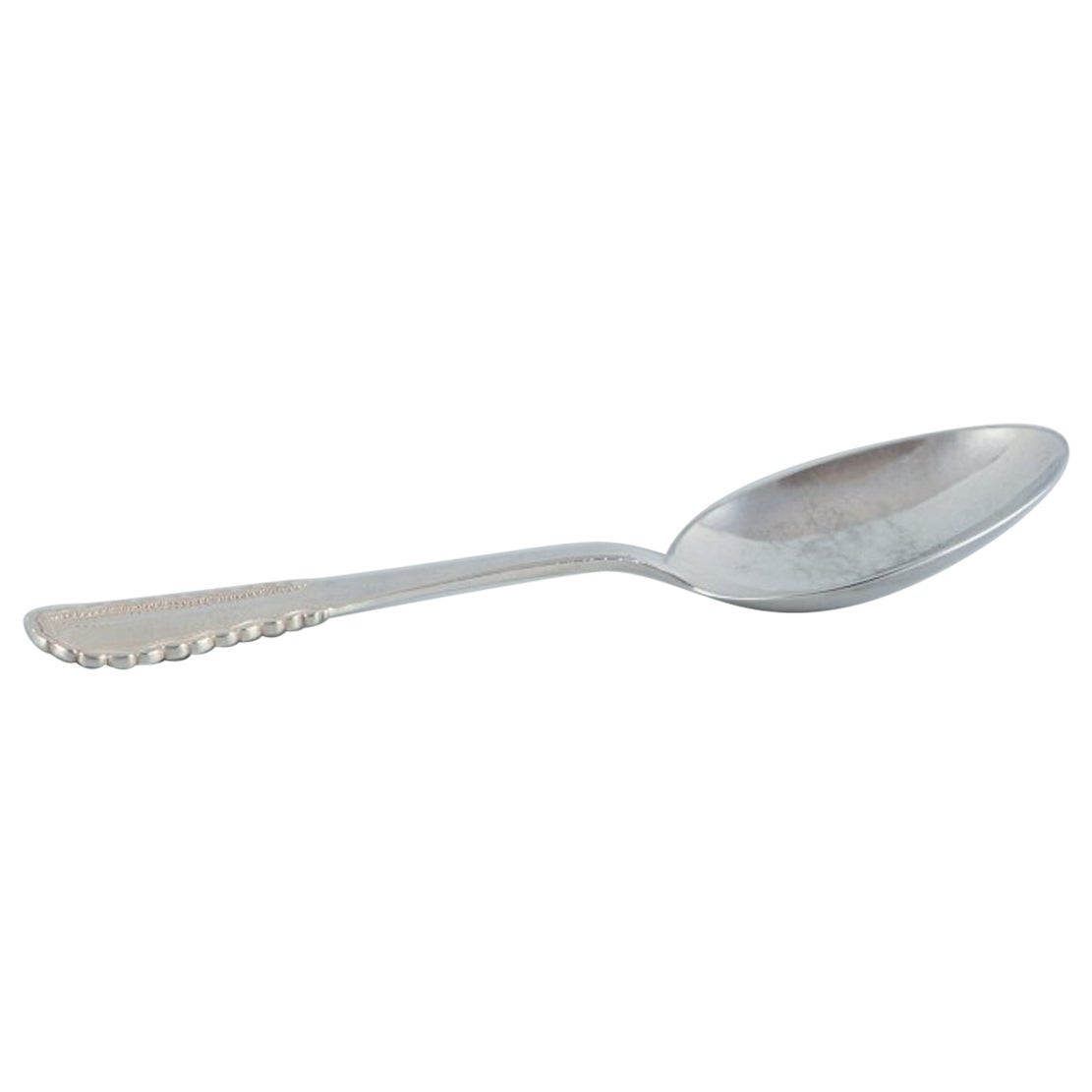 Georg Jensen, Viking, very large serving spoon in sterling silver. For Sale
