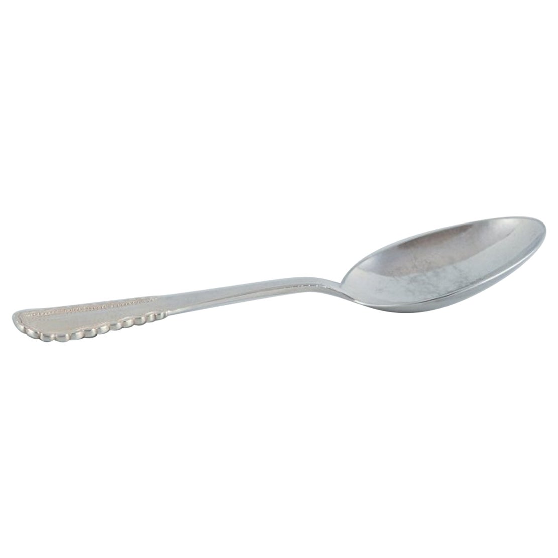 Georg Jensen, Viking, very large serving spoon in sterling silver.