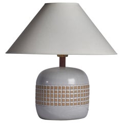 Jane & Gordon Martz, Table Lamp, Ceramic, Walnut, USA, 1960s