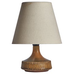 Used Rolf Palm, Small Table Lamp, Stoneware, Sweden, 1960s