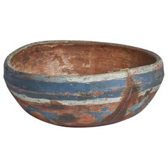 Swedish Craft, Small Bowl, Painted Wood, Sweden, 19th Century