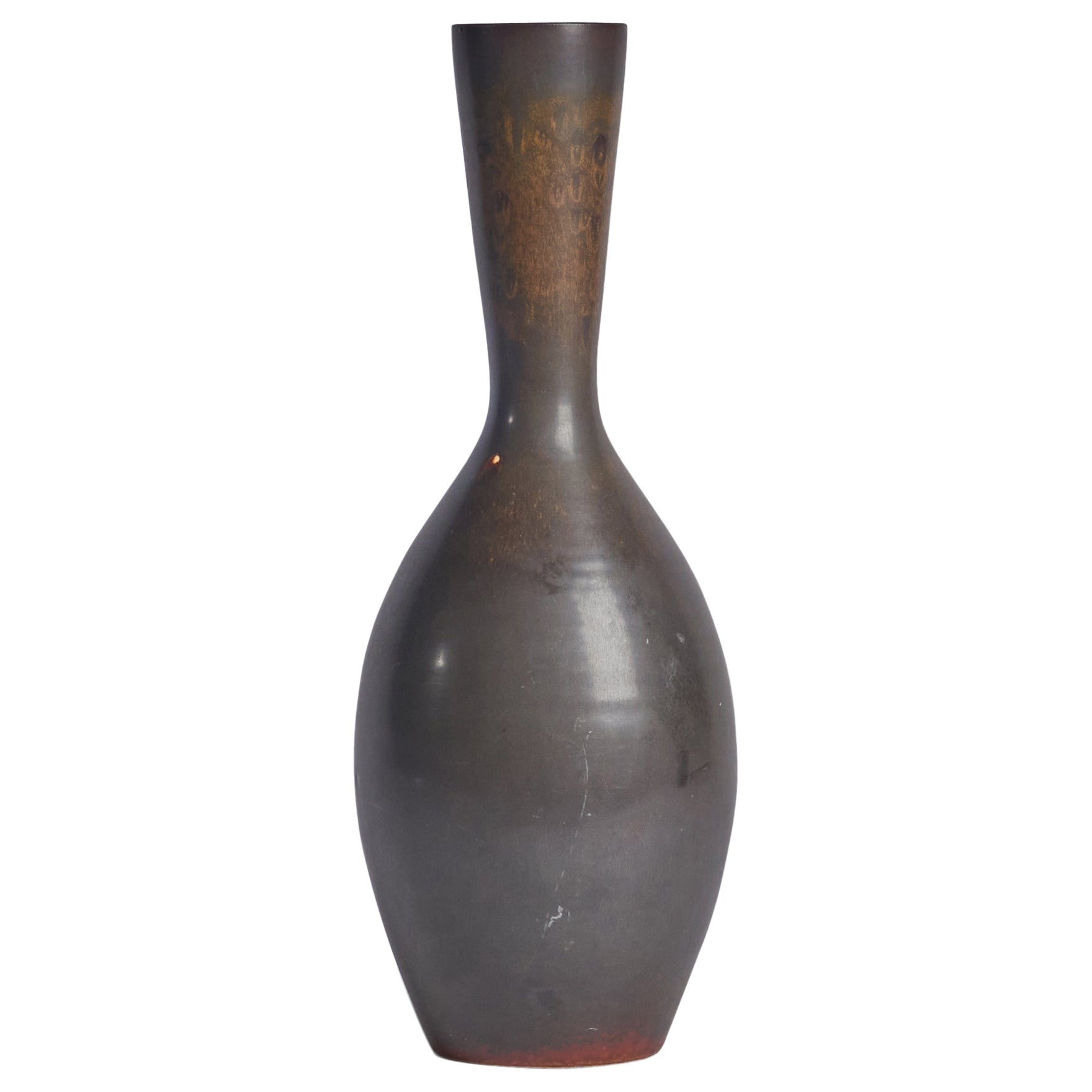 Carl-Harry Stålhane, Vase, Stoneware, Sweden, 1950s