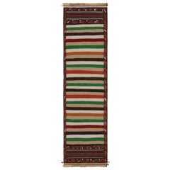 Vintage Afghan Baluch Kilim Streuteppich, mit geometrischen Streifen von Rug & Kilim