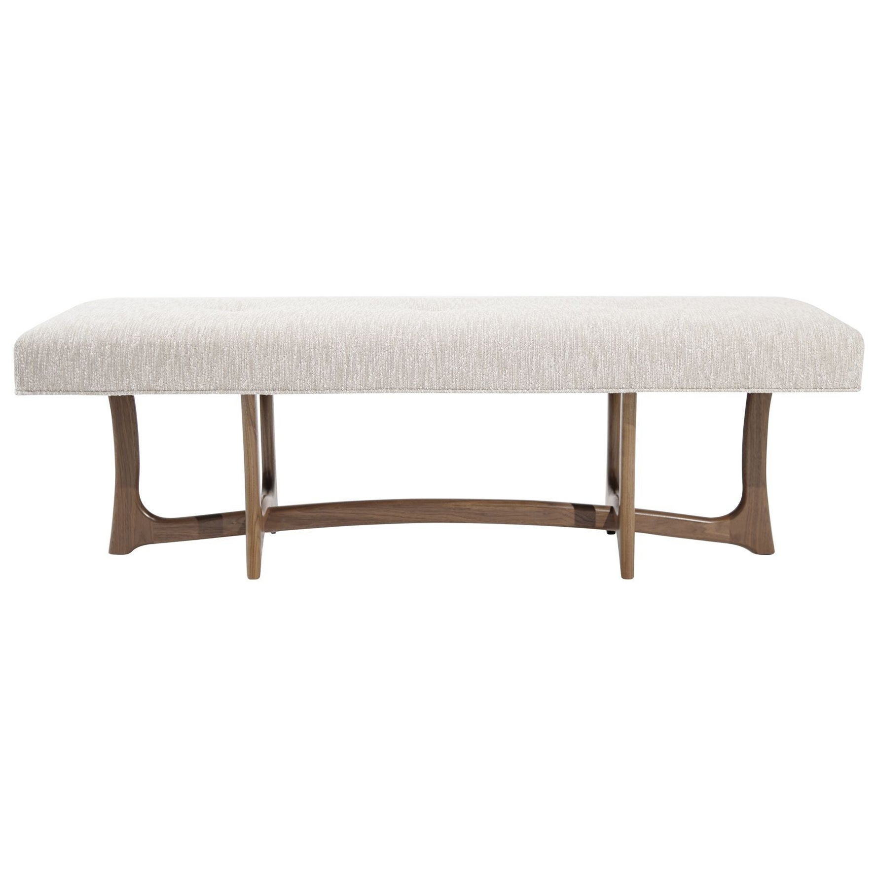 The Forma Bench in Natural Walnut by Stamford Modern For Sale