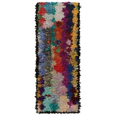 Vintage Azilal Moroccan Style Boucherouite Runner Rug, from Rug & Kilim