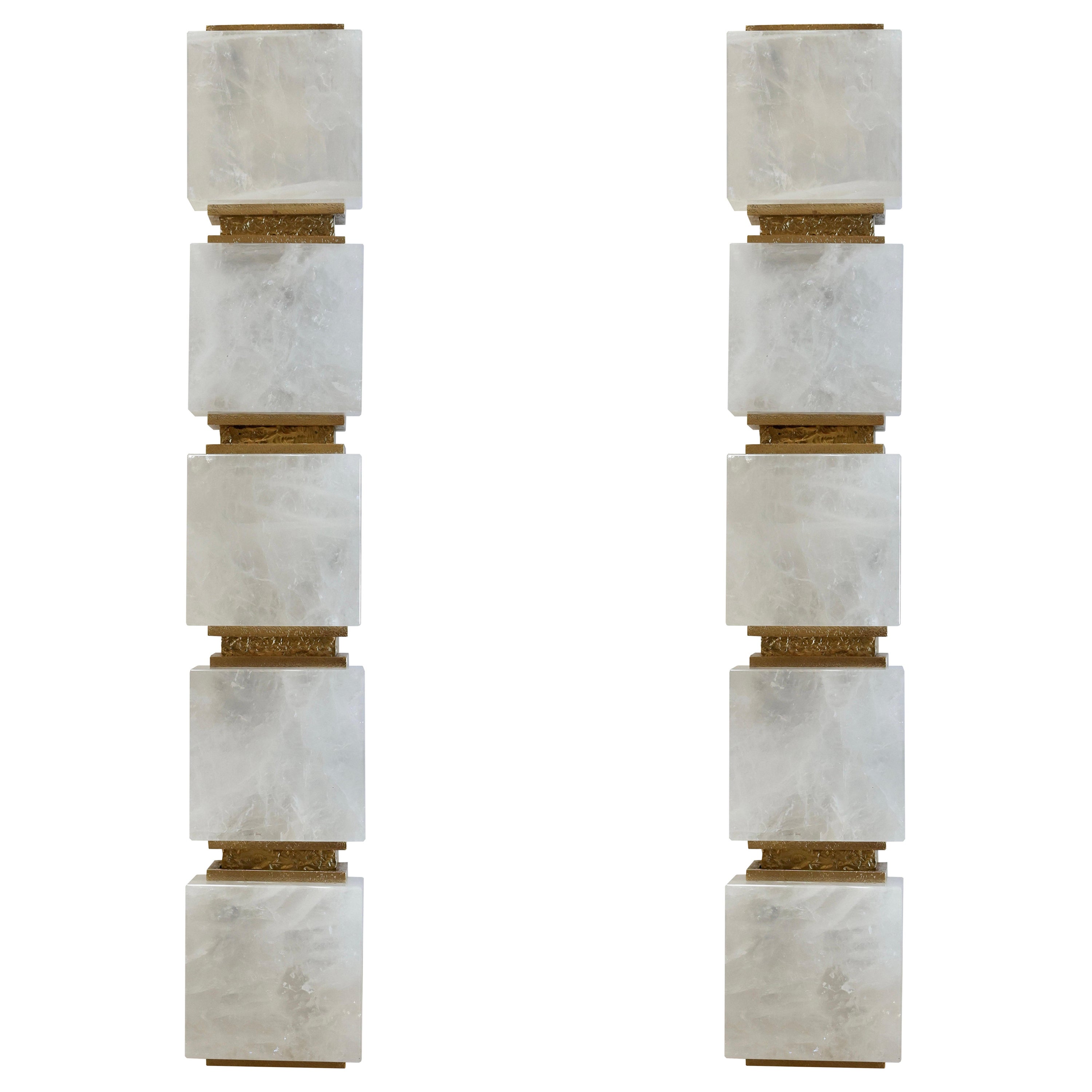 BFB30 Rock Crystal Sconces For Sale