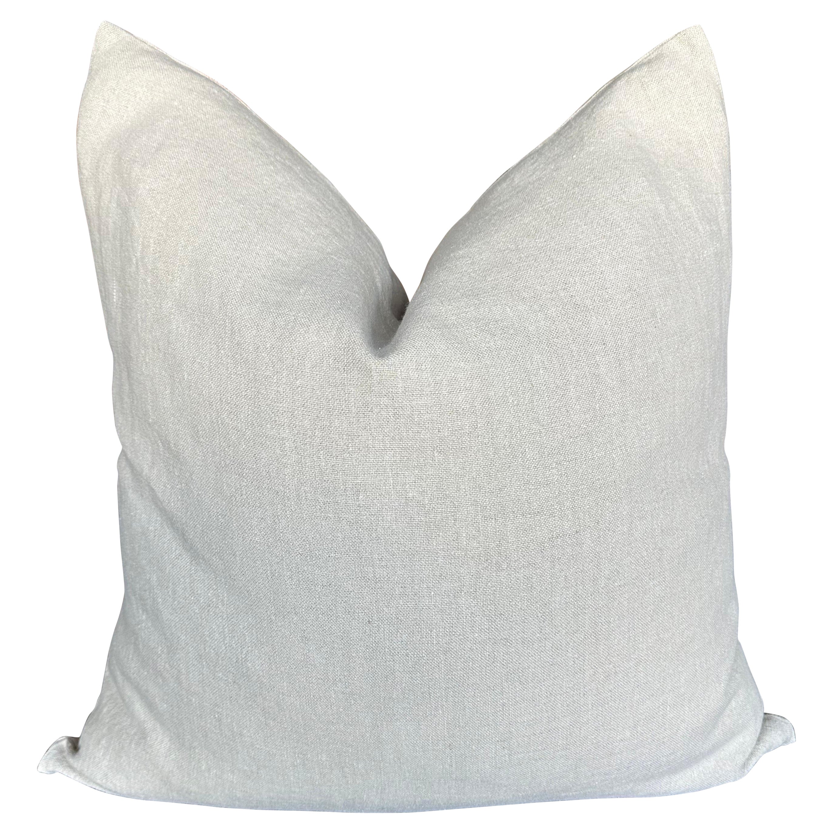 100% Belgian Linen Pillow Cover with Hidden Zipper