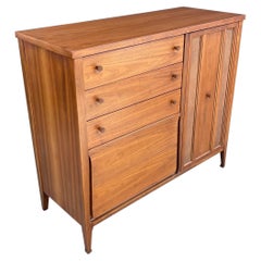 Newly Refinished - Mid-Century Modern Walnut Highboy Dresser