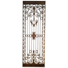 Very Tall 19th Century French Wrought Iron Gate