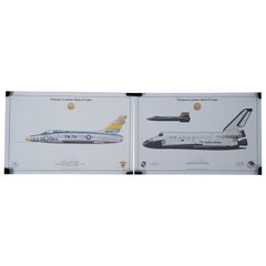 Vintage 2 National Aviation Hall of Fame Airplane Prints FW 731 Space Shuttle 
