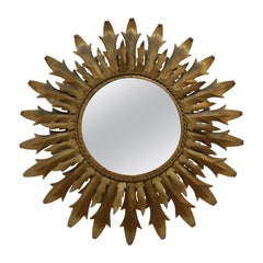 1950's Italian Mid-Century Sunburst Mirror
