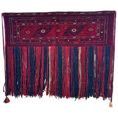Antike afghanisch-turkmenische Torba-Zelttasche