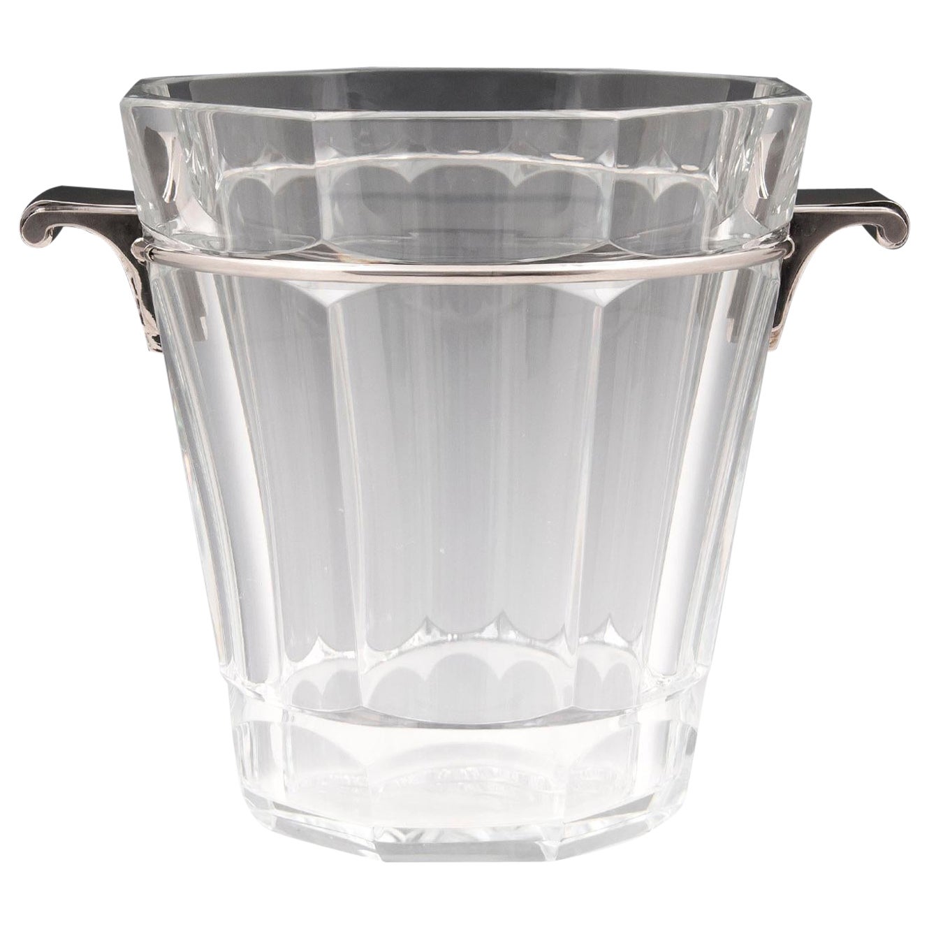 Champagne Ice Bucket Coller By Val Saint Lambert § A. Charlent im Angebot