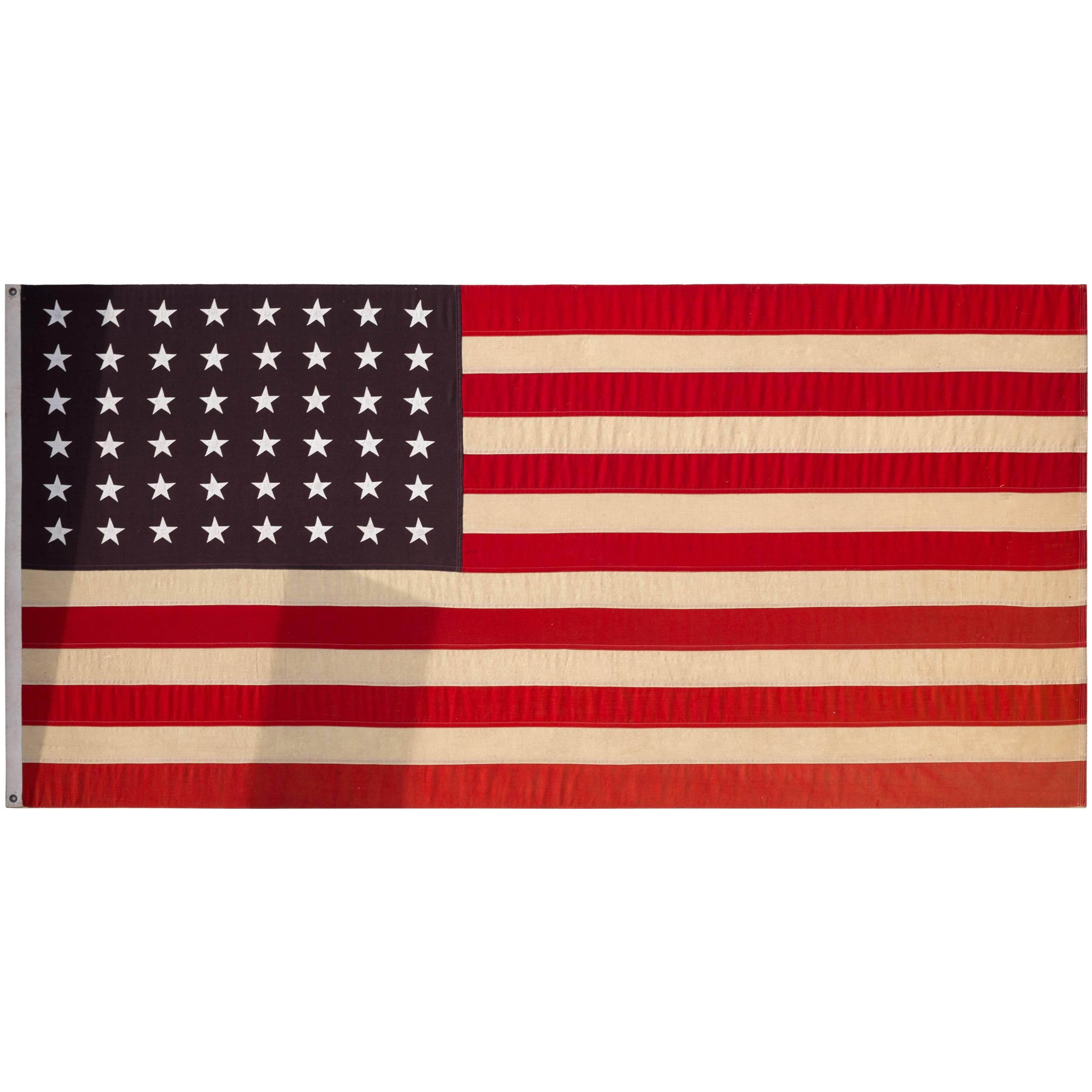 Huge World War Era American Flag