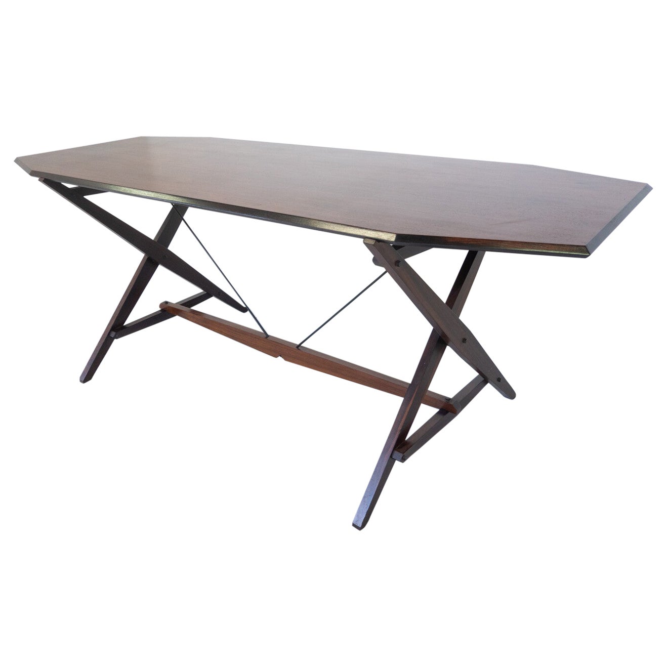 Mid-Century Modern TL2 Cavalletto desk/dining table by Franco Albini for Poggi For Sale