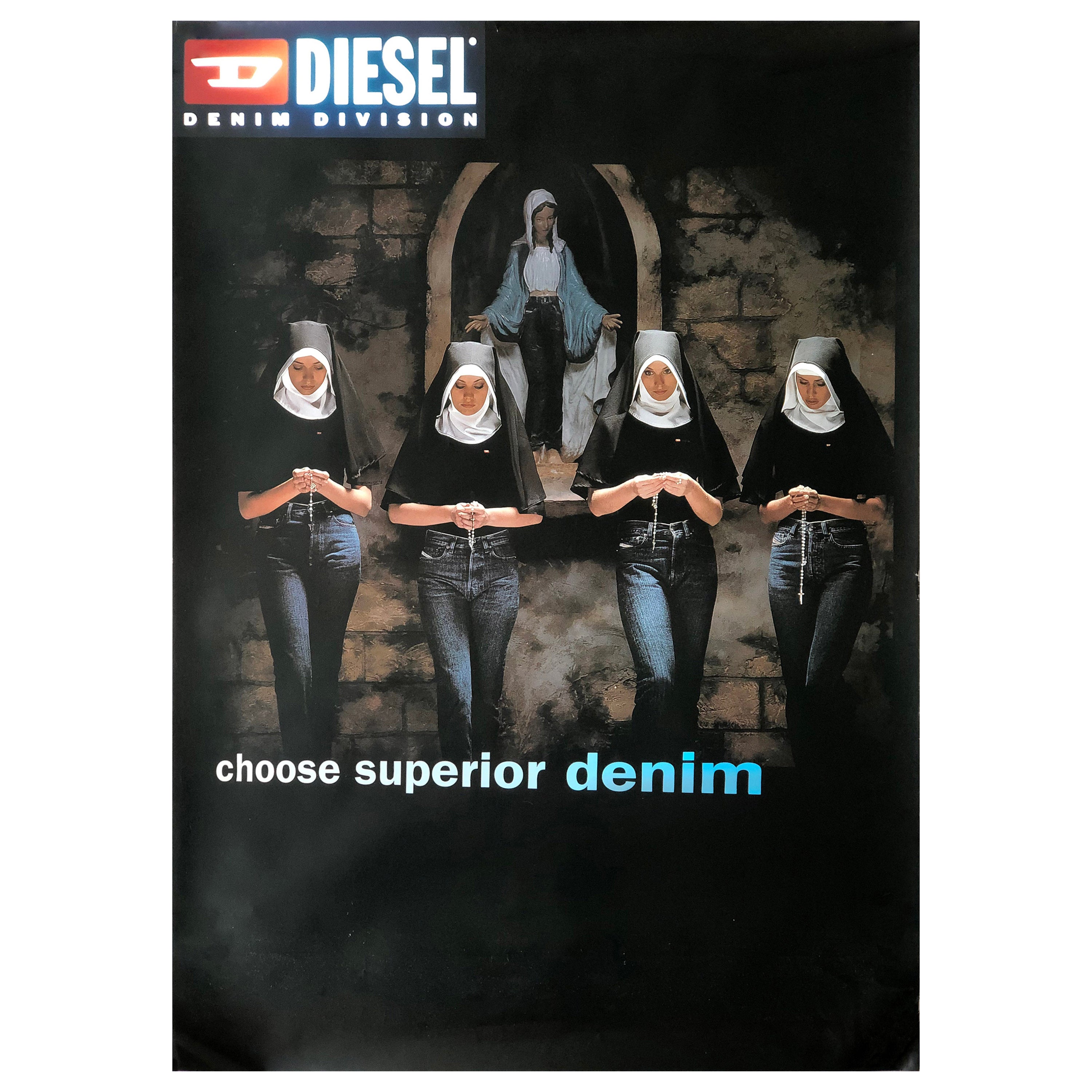 Erwin Olaf - Fashion Victims - 1998 Diesel (DSL) Dirty Denim - Billboard-Poster im Angebot