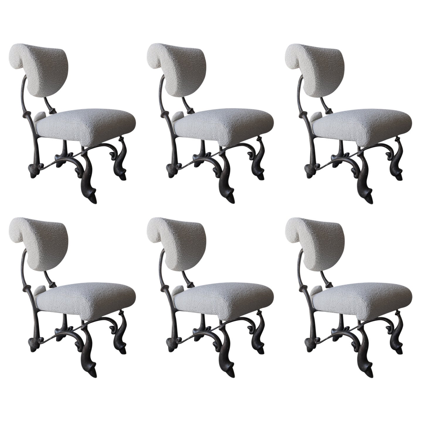 Iridium Ballet Chairs by Jordan Mozer, Set of 6