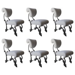 Vintage Iridium Ballet Chairs by Jordan Mozer, Set of 6